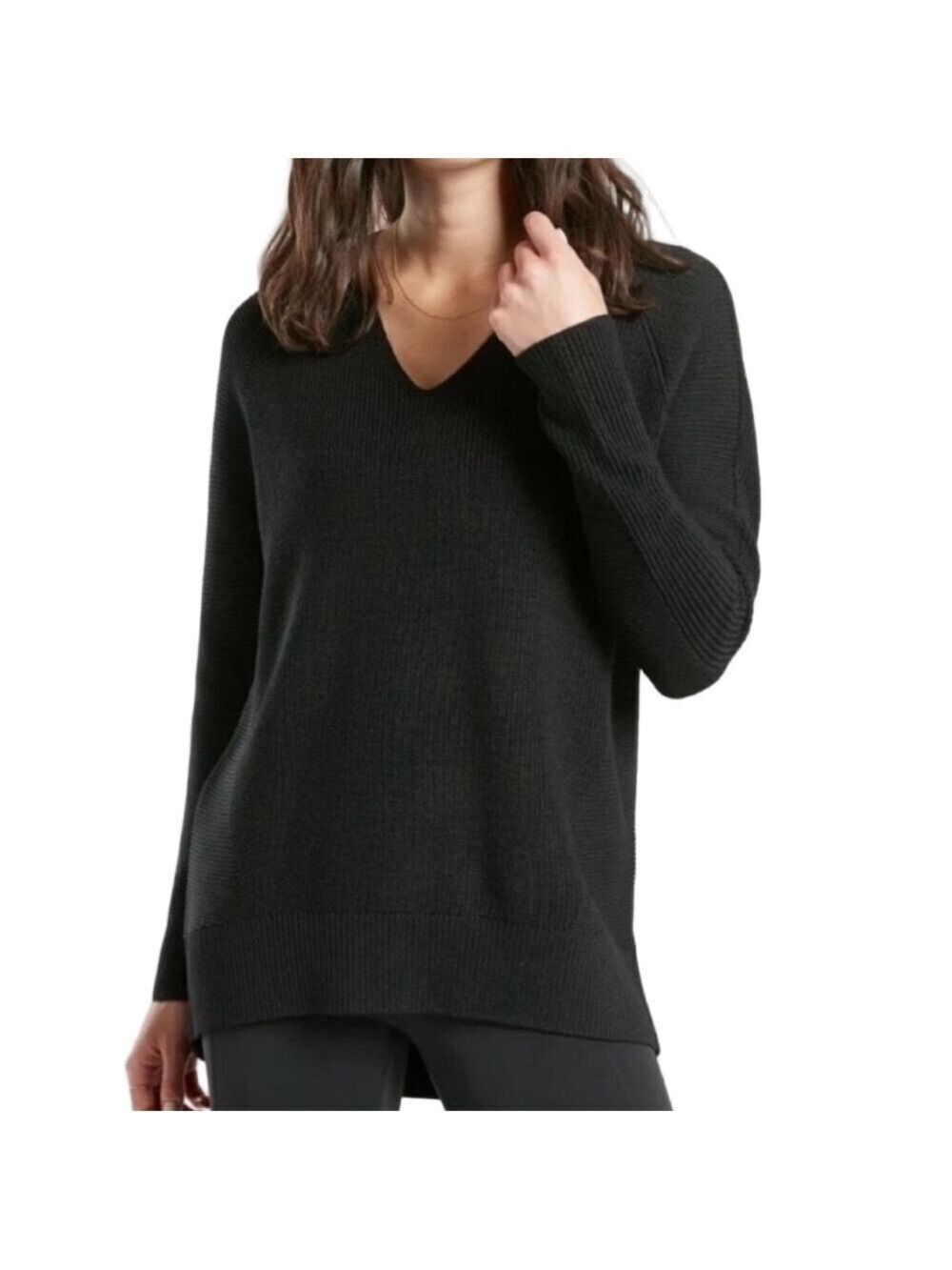 Athleta Merino Wool V-Neck Sweater Large